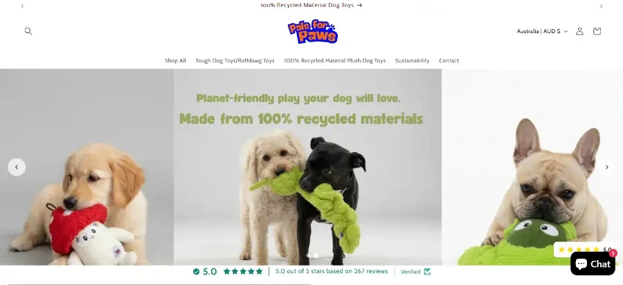 West Paw, Cycle Dog Lead 2026 Eco-Friendly Pet Toy Brands